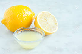 Lemon juice for homemade toner