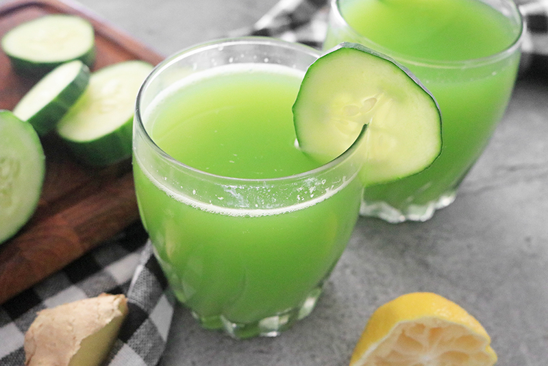 cucumber juice to prepare homemade toner