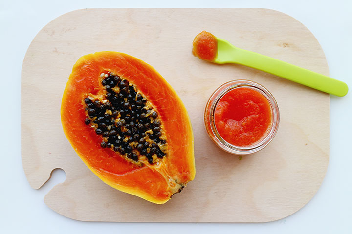 papaya paste reduce age spots, sun spots, black spots and liver spots