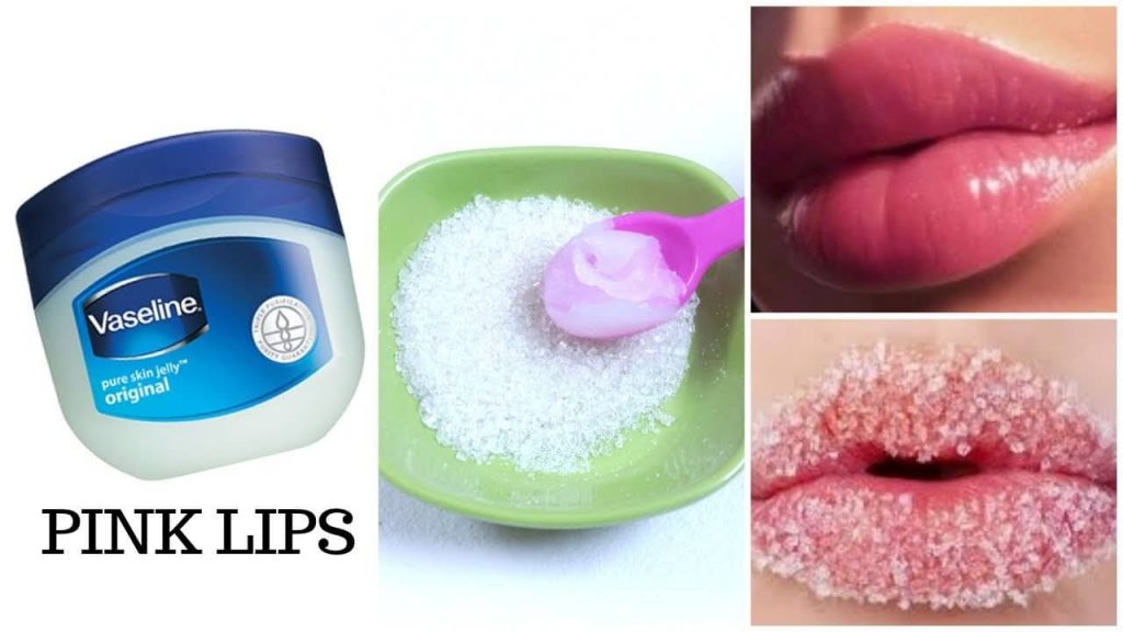Vaseline for pink lips