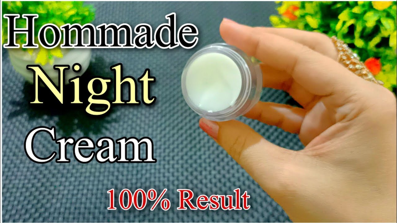 Homemade Night Cream FFair and glowing skin