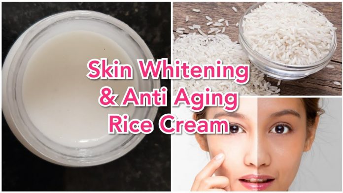 rice cream for skin whitening