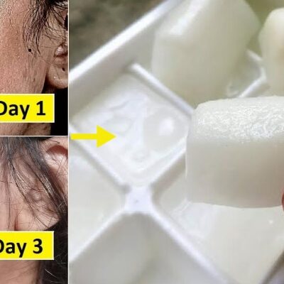 Rice Water Ice Cubes For Skin Whitening
