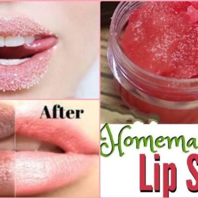 Homemade lip scrub
