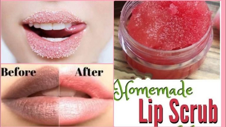 Homemade lip scrub