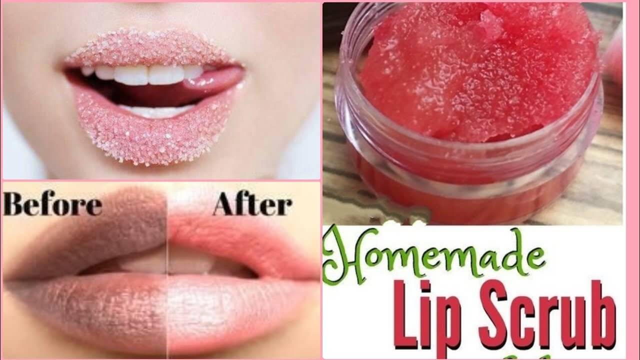 Homemade lip scrub