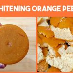 Homemade orange peel soap for skin lightening