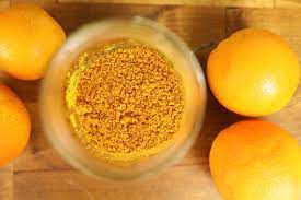 Orange peel works as a natural exfoliator. It lighten dark spots, pigmentation, blemishes, and remove suntan.