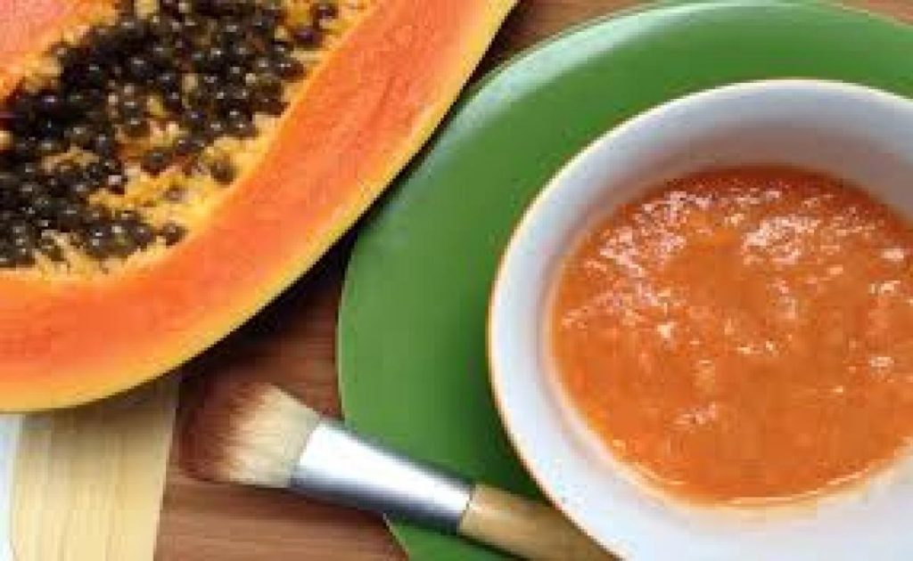 Papaya helps to Clear Pigmentation. dark spots, blemishes and also detoxify the skin