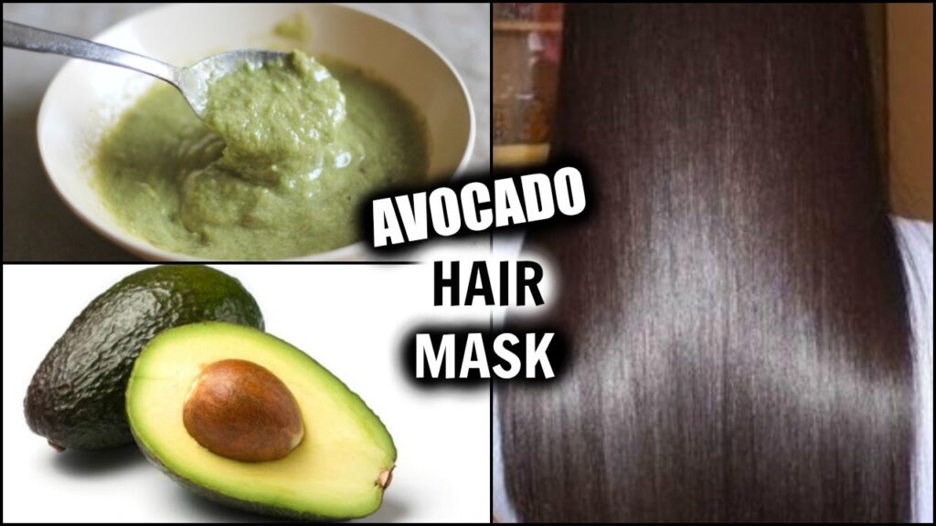homemade avocado hair mask