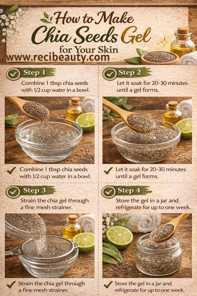 This gel is easy to make at home for every skin type especially for dry skin