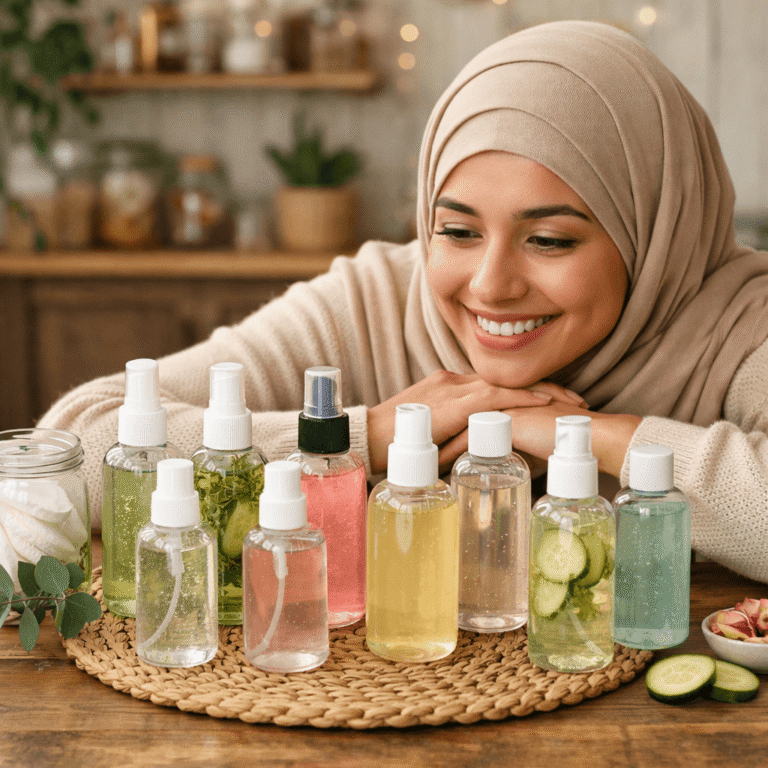 Toner helps to reduce pores, deep cleanse it and leave the skin glowing