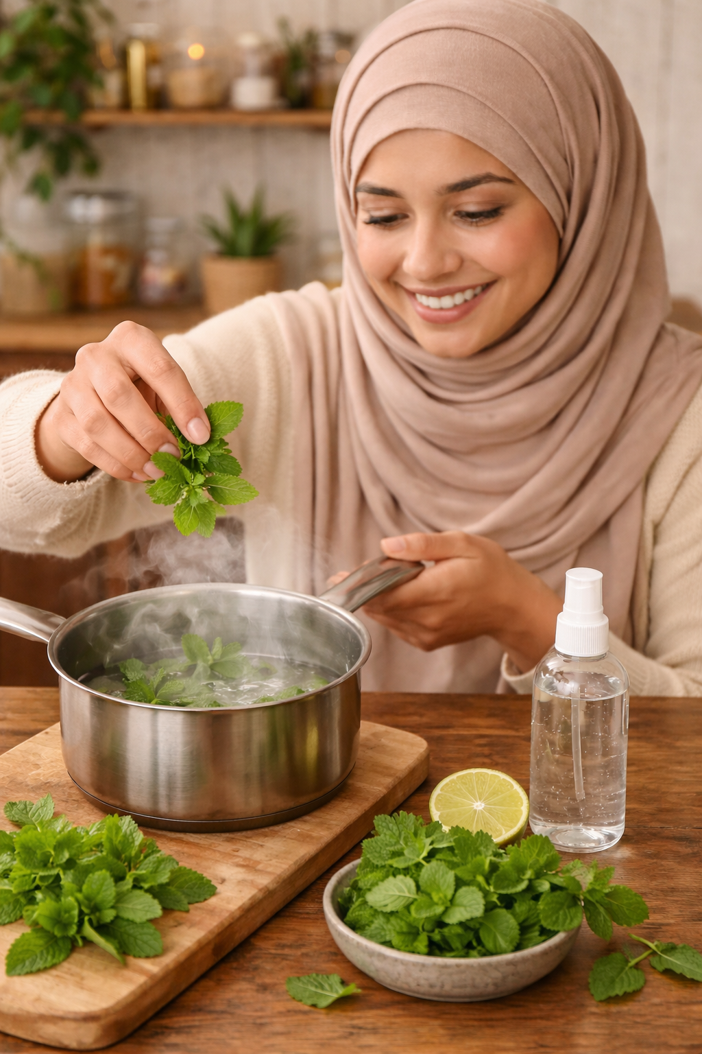 Mint leaves are best for oily,acne prone skin. It leaves the skin cool, moisturise and control sebum production. 